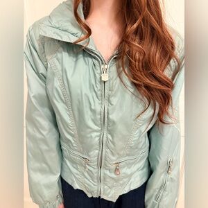 Vintage Women's Kaelin Skiing Finesse Mint Green Jacket Coat